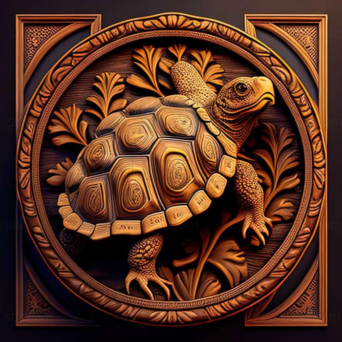 3D model Jonathan Turtle famous animal (STL)